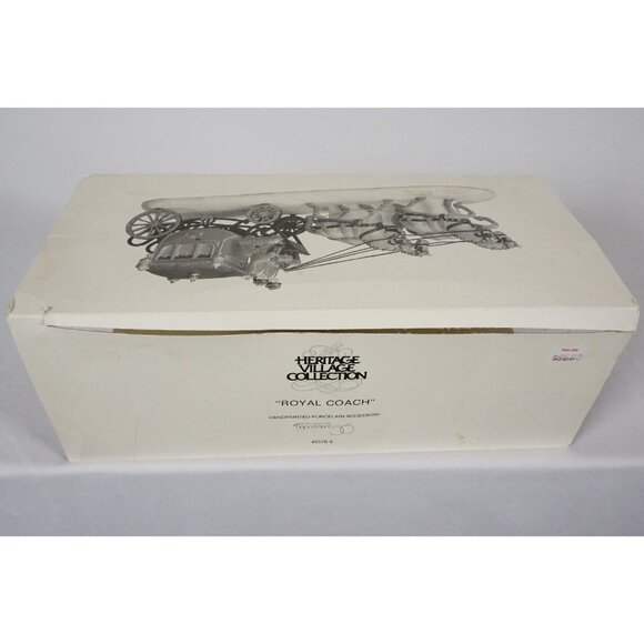 Department 56 Heritage Village Royal Coach #5578-6 Original Box Retired 1989 - Picture 7 of 8